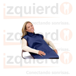 DELANTAL 3MM AZUL ELECTRICO C/CUELLO #75051-39