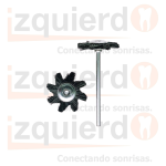 CEPILLO PULIDO MINIATURA, CERDA DE CHUNG KING NEGRA, 22MM, KEYSTONE #1670088