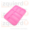 BANDEJA PLASTICA C/DIV ROSA #311-2550