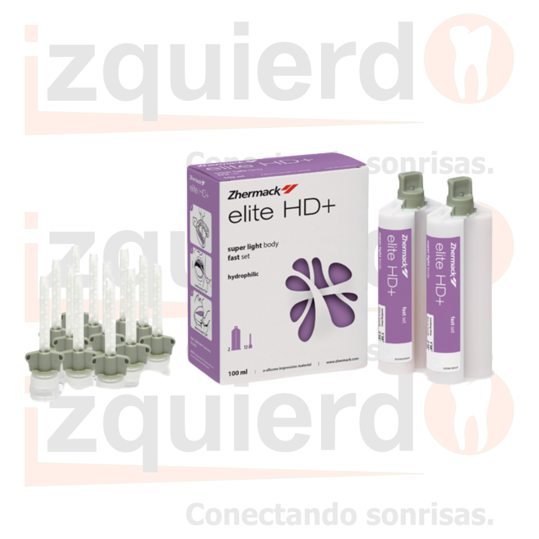SILICONA,ZHERMACK,SUPER-LIGHT BODY,PROTESIS,CARTUCHO,2U,50ML,ELITE HD.